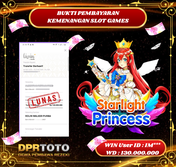 KEMENANGAN BESAR SLOT STARLIGHT PRINCESS Rp.130.000.000 - LUNAS
